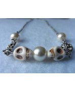 Collier Skull Cult, Memento Mori, Taxidermie, Macabre, Tête de mort, Occulte, Gothique, Pagan, Tribal