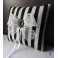 Dead Lady Stripes Wedding Rings Pillow, Gothic Wedding, Skull, Black and white, Muertos, Valentine, Victorian