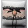 Coussin Porte Alliances Coeur Anatomique - Victorien, Mariage rose, Shabby, Mariage Gothique, Vintage, Mariage noir