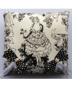 Dark Baroque White Lady Wedding Rings Pillow, Gothic Wedding, Skull, Black and white, Dia de los Muertos