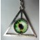 Esoteric All-seeing Eye Providence Keychain, Triangle, Taxidermy, Pyramid, Witch, Wiccan, Occult, Witchcraft, Magic, Keyring