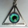 Esoteric All-seeing Eye Providence Keychain, Triangle, Taxidermy, Pyramid, Witch, Wiccan, Occult, Witchcraft, Magic, Keyring