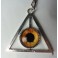 Esoteric All-seeing Eye Providence Keychain, Triangle, Taxidermy, Pyramid, Witch, Wiccan, Occult, Witchcraft, Magic, Keyring