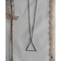 Collier Occulte Symbole Feu Triangle, ésotérique, Soleil noir, Magie, Alchimie, Elément, Wicca, Gothique, Sorcellerie, Sorcière