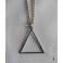 Collier Occulte Symbole Feu Triangle, ésotérique, Soleil noir, Magie, Alchimie, Elément, Wicca, Gothique, Sorcellerie, Sorcière