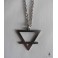 Occult Symbol Earth Element crossed inverted Triangle Necklace, Esoteric, Magic, Alchemy, Pagan, Gothic, Wiccan, Witch, Boho