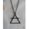 Occult Symbol Air Element crossed Triangle Necklace, Esoteric, Magic, Alchemy, Pagan, Gothic, Wiccan, Witch, Boho, Grunge