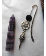 Small Gothic Nevermore Raven Skull Bookmark, Edgar Allan Poe, Crow, Bird, Book, Gift, Literature, Christmas