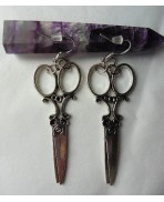 Victorian Scissors Earrings, Gothic, Steampunk, Sewing, Wedding, Tea Party, Edward, Shabby, Alice Wonderland, Burton 