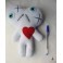 White Conjoined Twins Mummy Voodoo Doll - Siamese, Circus, Freak, Freak Show, Love, Valentine, Wedding