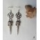 Boucles d'oreilles Raven Skull Pentacle, Crow, Corbeau, Edgar Allan Poe, Gothique, Occulte, Evil, Nevermore, Sorcière, Pagan