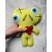 Yellow Conjoined Twins Mummy Voodoo Doll - Siamese, Circus, Freak, Freak Show, Love, Valentine, Wedding