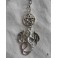 Gothic Pentacle Dragon Keychain, Christmas, Gift, Keyring, Wiccan