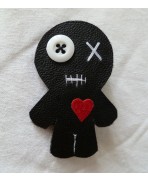 Voodoo Doll Brooch, Valentine's Day, Friend's Gift, Heart, Witch, boyfriend, friendship, video, witch accessory, lover
