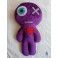 Large Decorative Purple Velvet Plush Voodoo Mummy Doll, Poppet, Cushion, Couple, Love, Zombie, Valentine, Wedding