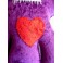 Large Decorative Purple Velvet Plush Voodoo Mummy Doll, Poppet, Cushion, Couple, Love, Zombie, Valentine, Wedding