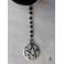 Black Velvet Pentacle Choker, Rosary Pentacle necklace, Magic, Witch, boho jewelry, Pagan, Pentagram, Mori girl