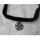 Black Velvet Pentacle Choker, Pentacle necklace, Magic, Witch, boho jewelry, Pagan, Pentagram, Mori girl