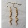 Golden Serpent Snake earrings Gold stainless steel, Minimalist, Pagan, Nordic, Viking, Reptile, Boho jewelry, Tarot, Gypsy