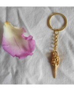 Gothic Nevermore Raven Crow Skull Golden Keychain, Gold, Edgar Allan Poe, Crow, Bird, Gift, Keyring