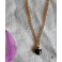 Dainty Minimalist Black Onyx drop gold-plated necklace, Bohemian jewelry, Labradorite, festival, Wedding, Bridesmaid