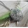 Hecate's Wheel Strophalos Necklace, Spiral Symbol, Triple Moon Goddess, Witch, Pagan choker, Gothic, Wiccan