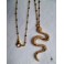 Apophis Collier Rosaire Serpent doré or, Choker gothique, Snake, Sorcière Gypsy, Viking, Egypte, Païen, Cottagecore