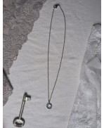 Collier minimaliste Etoile du Nord acier argenté, étoile polaire, céleste, Mariage hiver, cadeau femme