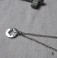 Collier minimaliste Etoile du Nord acier argenté, étoile polaire, céleste, Mariage hiver, cadeau femme