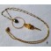 Apophis Snake Rosary Golden Necklace, Gothic Choker, Snake, Gypsy Witch, Viking, Egypt, Pagan, Cottagecore, Tribal, Etnic 