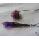 Belladonna Purple Pendulum Necklace, Gothic Choker, Cottagecore, Dark Academia, Strega, Dark Mori, glass crystal, Witch