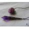 Belladone Ras de cou Collier Pendule violet, Choker Gothique, Cottagecore, Dark Academia, Strega, Dark Mori