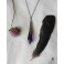 Belladonna Purple Pendulum Necklace, Gothic Choker, Cottagecore, Dark Academia, Strega, Dark Mori, glass crystal, Witch