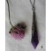 Belladonna Purple Pendulum Necklace, Gothic Choker, Cottagecore, Dark Academia, Strega, Dark Mori, glass crystal, Witch