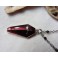 Collier Gothique Ras de cou Rosaire Cercueil Deuil perlé rouge et noir, Vampire, Choker gothique, Cottagecore