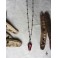 Collier Gothique Ras de cou Rosaire Cercueil Deuil perlé rouge et noir, Vampire, Choker gothique, Cottagecore