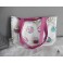 Sac Enfant Chouette Hibou Petit Cabas Shopping Blanc Pois Rose Pastel Printemps été, Sac épaule, sac à main, Tote bag