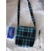 Sac Bandoulière Enfant Tartan Bleu turquoise, Ecossais, Pochette, étui téléphone, Carreaux, Sac épaule, sac à main fille