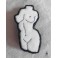 Venus - Embroidered Textile Bust Female Torso Brooch, Woman, Feminist, Anatomy, Body, Goddess, Curves