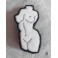 Vénus - Broche Textile Brodée Buste Torse féminin, Femme, Féministe, Anatomie, Corps, Déesse