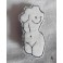 Venus - Embroidered Textile Bust Female Torso Brooch, Woman, Feminist, Anatomy, Body, Goddess, Curves