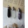 Collier Cristal Pierre Prisme Quartz Améthyste Obsidienne noire, Rosaire gothique, Cottagecore, Dark Academia, Lithothérapie