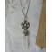 Belisama Goddess Pentacle & Crystal Quartz Pendulum Necklace, Wiccan, Dark Academia, Lithotherapy