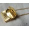 La Lettre Collier Médaillon Locket or Message, Enveloppe, Victorien, Cadeau Littéraire, Dark Academia, Cottagecore 