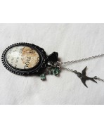 The Key to the Castle Cottagecore Necklace, Victorian wedding, Dark Academia, Shabby, Bridesmaid, Vintage, Gothic, Bird