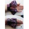 Gothic Plum Purple Bat Victorian Lace Cuff Bracelet, Edwardian, Gothic Wedding, Vampire, Dark Academia, Cottagecore