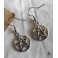 Boucles d'Oreilles Pentacle Pentagramme Argent, Déesse wicca, Païen, Gothique, Occulte, Sorcière