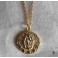 Guadalupe Collier Médaille religieuse Vierge dorée zirconia plaqué or, Bohème, Gipsy, Marie, Cadeau catholique, Sainte, Chrétien