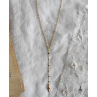 MISSION Collier Rosaire Lariat ras de cou en Y Mini Croix or, Choker, bohème, Gothique, catholique, Chrétien
