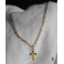 FAITH Dainty gold Tiny Cross Necklace, Boho, Gothic, Witch, Gipsy, Catholic Gift, Christian
